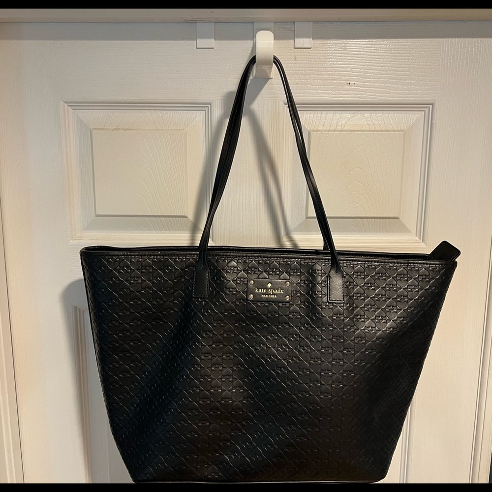 Kate Spade Black Leather Tote
